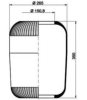 PE Automotive 084.015-10A Air Gaiter, pneumatic suspension axle lift